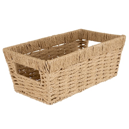 Simplify Dutch Weave Small Shelf Storage Basket 30123
